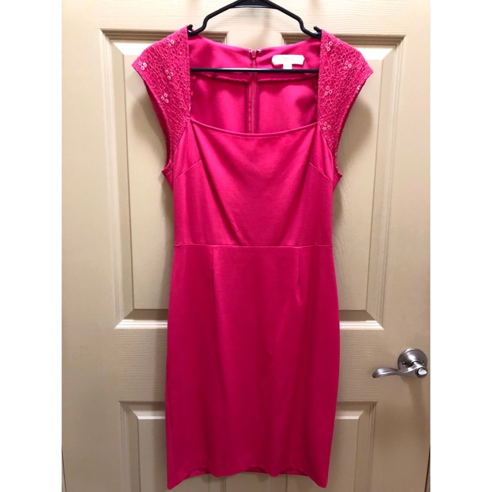 ERIN BY ERIN FETHERSTON Bright Pink/Rose Dress